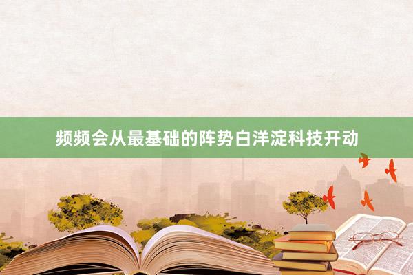 频频会从最基础的阵势白洋淀科技开动