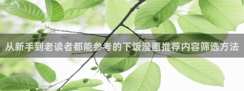 歪歪漫画免费看漫画：从新手到老读者都能参考的下饭漫画推荐内容筛选方法